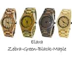 Houten horloge: Elara Green Sandal, Verzenden, Nieuw