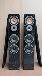 Teufel Ultima 40 MK2 (paar) - Mooie zuilspeakers, Ophalen, Zo goed als nieuw, 120 watt of meer, Front, Rear of Stereo speakers
