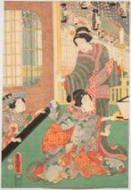 Anger  - The Four Emotions  - Toyokuni III Utagawa