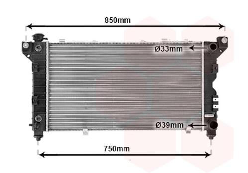RADIATOR VOOR CHRYSLER VOYAGER 1996-2001 04682587, Auto-onderdelen, Airco en Verwarming, Nieuw, Ophalen of Verzenden
