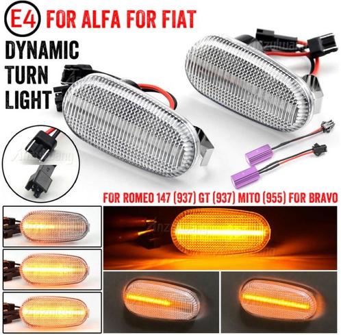 Dynamisch knipperlicht WIT Alfa Romeo 147/ GT/ Mito en FIAT, Auto-onderdelen, Verlichting