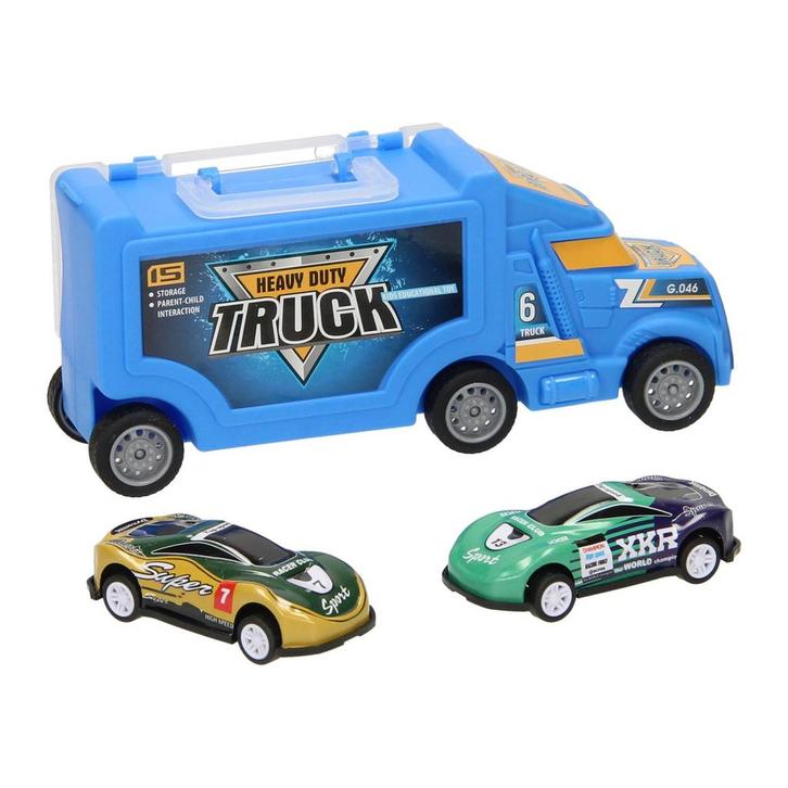 Nieuw Vrachtwagen met 2 Autos, Kinderen en Baby's, Speelgoed | Speelgoedvoertuigen, Ophalen of Verzenden