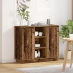 vidaXL Sideboard met LED Verlichting Oudhout 90x32x75 cm, Verzenden, Nieuw, Hout