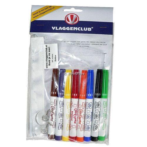 Vlaggenclub pakket wimpel 30 x 45 cm, Watersport en Boten, Bootonderdelen, Nieuw, Zeilboot of Motorboot, Ophalen of Verzenden