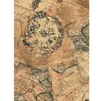 Decopatch papier Vintage Worldmap, Nieuw, Verzenden