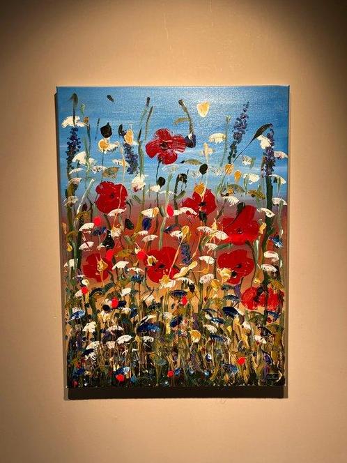 Swen Van der Sangen - Fleeting Blossom 3: A Vivid Impression, Antiek en Kunst, Kunst | Schilderijen | Modern