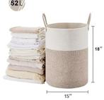 Grote Gevlochten Wasmand van Touw voor Was en Opbergen, Huis en Inrichting, Verzenden, Nieuw