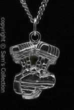 Zilveren Liberator motorblok ketting hanger, Verzenden, Nieuw