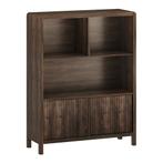 Dressoir Lukkodso walnootkleurig 103x80x28 cm [en.casa], Huis en Inrichting, Kasten | Dressoirs, Verzenden, Nieuw