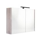 Spiegelkast Best Design Happy Grey Incl. LED verlichting, Ophalen of Verzenden, Nieuw, Bad
