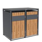 Container ombouw - 2 containers - staal - houtlook antraciet, Ophalen of Verzenden, Nieuw