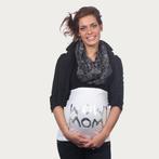 Op en Top Zwanger Zwangerschaps Buikband Wow Mom Wit/Zilver, Kleding | Dames, Positiekleding, Verzenden, Nieuw