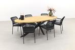 Taste Barista Antraciet/Prado Ellips 240x115 cm. ovale, Verzenden, Nieuw, Hout, Tuinset