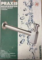 - Praxis Bekersifon Vierkant Chroom, Doe-het-zelf en Verbouw, Sanitair, Ophalen of Verzenden, Nieuw
