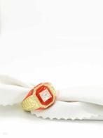 Statement ring - 18 karaat Geel goud - 1.00ct. tw. Diamant