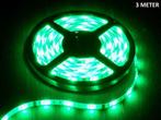 LED Strip Groen - 3 Meter - 60 LEDS Per Meter - Waterdicht, Ophalen of Verzenden, Nieuw, Modern
