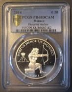 Monaco Km 203 10 Euros Hercules 2014 Pcgs Pr68dcam, Verzenden