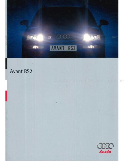 1995 AUDI RS2 AVANT BROCHURE DUITS, Boeken, Auto's | Folders en Tijdschriften, Audi