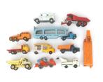 10 model vrachtwagens en sleepautos, Dinky Toys, Gebruikt