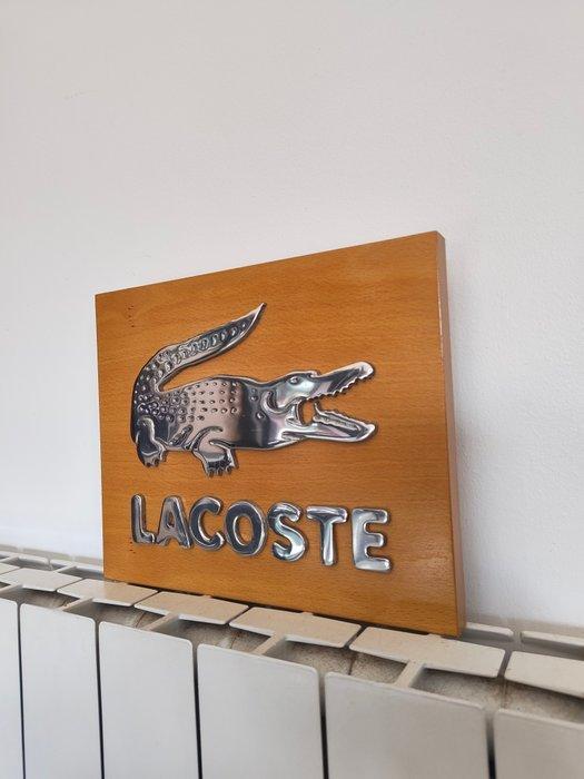 Cartel Original Lacoste Vintage jaren 90 - Reclamebord -, Antiek en Kunst, Antiek | Wandborden en Tegels