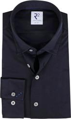 R2 Overhemd Uni Donkerblauw maat 48 Heren, Kleding | Heren, Overhemden, Verzenden, Nieuw, Blauw, R2 Amsterdam