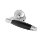 Geveerde deurklinken deco met ronde rozetten in  mat nikkel, Doe-het-zelf en Verbouw, Hang- en Sluitwerk, Ophalen of Verzenden