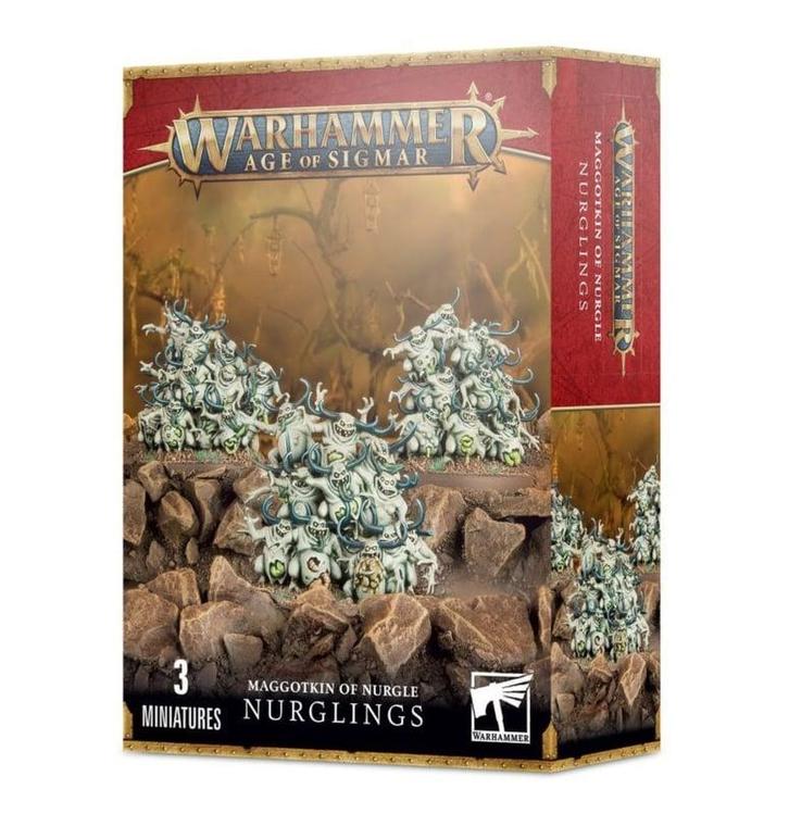 Maggotkin of Nurgle Nurglings (Warhammer nieuw), Hobby en Vrije tijd, Wargaming, Nieuw, Ophalen of Verzenden