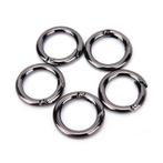 O-ring met veersluiting - 10mm - Gun metal, Hobby en Vrije tijd, Ophalen of Verzenden, Nieuw, Overige typen