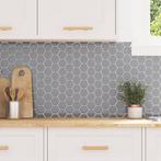 vidaXL Hexagon tegel 10 pcs Grijs 30 x 30 cm Polyurethaan en, Hobby en Vrije tijd, Verzenden, Nieuw