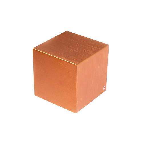 Moderne wandlamp koper met lichteffect - Cube, Huis en Inrichting, Lampen | Wandlampen, Nieuw