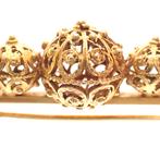 Vintage/antiek gouden broche; Filigrain (fantasie), Ophalen of Verzenden, Gebruikt, Overige kleuren, Goud