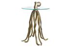 Ronde bijzettafel WILDLIFE OCTOPUS 70cm messing goud metalen, Ophalen of Verzenden, Nieuw