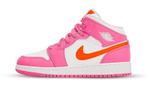 Air Jordan 1 Mid Pinksicle Safety Orange (GS), Nieuw