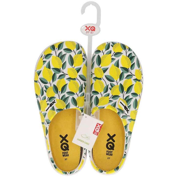 XQ Dames Tuinklompen met Citrusvruchtenprint - 37 / Geel, Kleding | Dames, Schoenen, Ophalen of Verzenden
