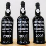 2003 Justinos Colheita Tinta Negra - Madeira - 3 Flessen, Nieuw