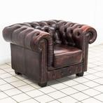 Donkerrode Chesterfield Fauteuil, Huis en Inrichting, Ophalen of Verzenden, Nieuw