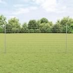 vidaXL Euro Fence met 22 U-Posts Zilver 1,2x25 m Staal, Verzenden, Nieuw, IJzer