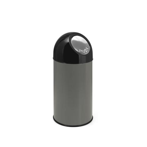 Afvalbak met pushdeksel en binnenemmer 40 ltr - metallic/, Huis en Inrichting, Woonaccessoires | Prullenbakken, Nieuw, Verzenden