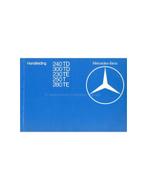1980 MERCEDES BENZ E KLASSE T INSTRUCTIEBOEKJE NEDERLANDS, Auto diversen, Handleidingen en Instructieboekjes