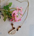 Handgemaakte ketting Versteend hout - edelsteen collier -, Nieuw