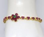 Zonder Minimumprijs - Armband Zilver - 7.25ct. tw. Robijn -, Nieuw