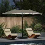 vidaXL Tuinparasol Zand 385 x 209 x 244 cm Stof, Verzenden, Nieuw, 2 tot 3 meter