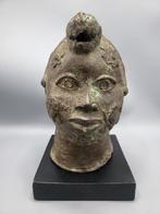 BRONZES ancien - Hoofd - Benin (Zonder Minimumprijs), Antiek en Kunst