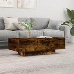 vidaXL Salontafel 100x49,5x31 cm bewerkt hout gerookt, Huis en Inrichting, Tafels | Salontafels, Minder dan 50 cm, 100 tot 150 cm