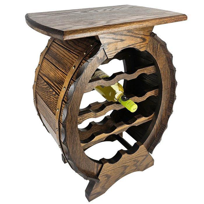 Wijnrek - Eik, Antiek en Kunst, Curiosa en Brocante