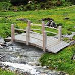 Gardenbrug houten brug met leuningen tot 180 kg Fir Wood, Nieuw, Ophalen of Verzenden