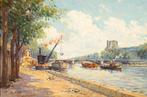 Henry Malfroy (1895-1944) - Pont du Carrousel, Parijs, Antiek en Kunst, Kunst | Schilderijen | Klassiek
