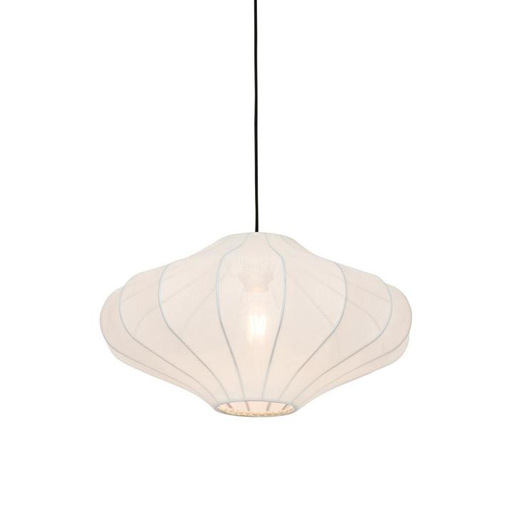 Smart hanglamp wit 50cm incl. Wifi ST64 - Plu, Huis en Inrichting, Lampen | Hanglampen, Nieuw, Overige materialen, 75 cm of meer