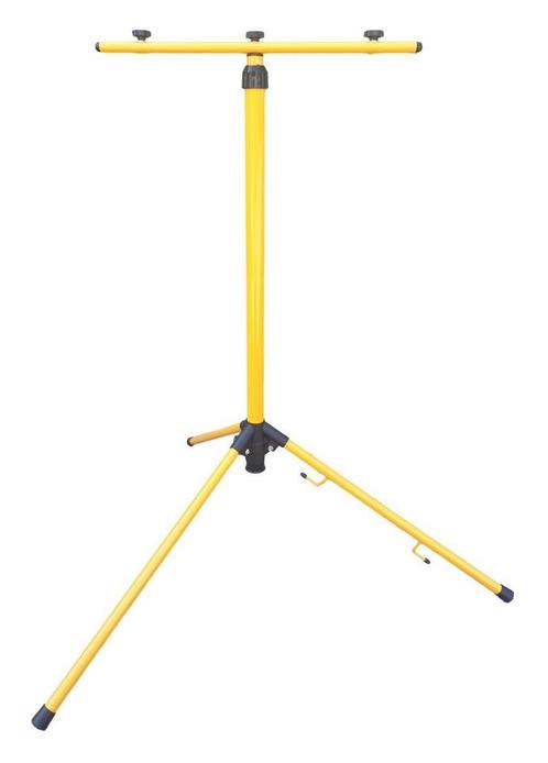 Statief voor max 3 bouwlampen | telescopisch 160cm | geel, Huis en Inrichting, Lampen | Overige, Nieuw, Verzenden