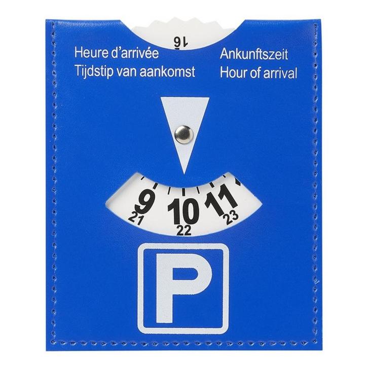 ProPlus Blauwe parkeerschijf - Duurzaam PU - 10 x 12 cm -..., Auto diversen, Auto-accessoires, Nieuw, Ophalen of Verzenden